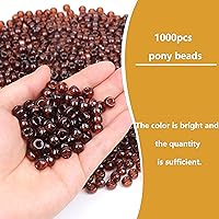 Vista 75 de Coloridas cuentas de plástico para pulseras para hacer joyas, pulseras de amistad, 0.236 x 0.354 in, multicolor para cuentas, trenzar el cabello