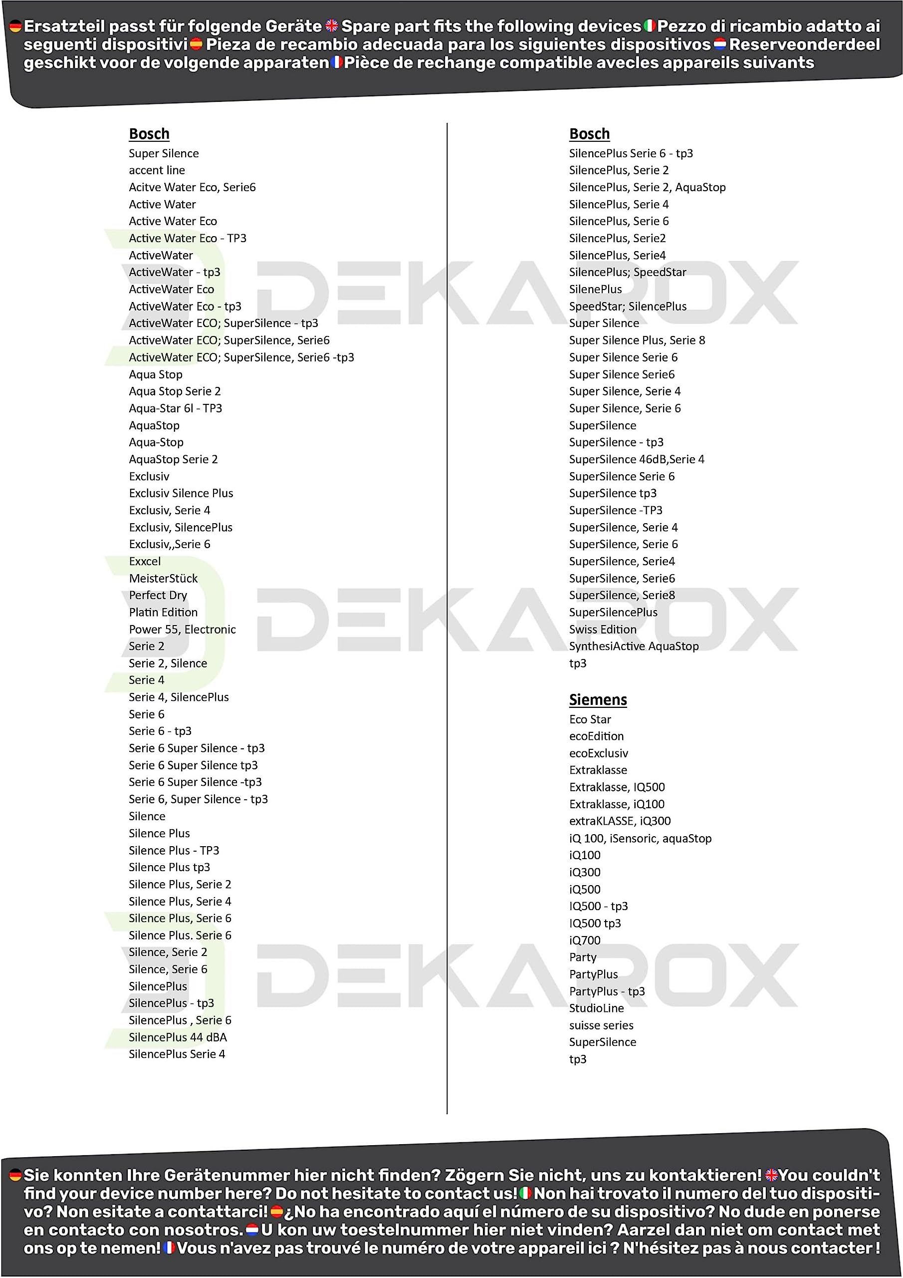 Bomba de calefacción para Bosch Siemens 12019637 para lavavajillas como iQ100 iQ300 iQ500 iQ700 SuperSilence extra clase 2 serie 4 serie 6 ActiveWater