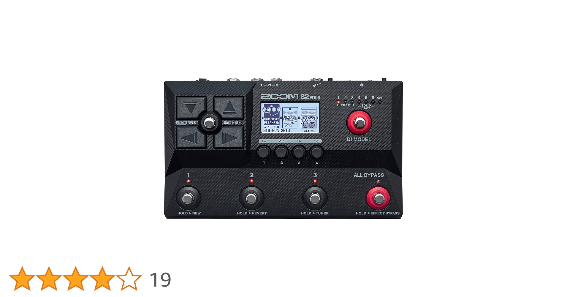 【美品】Zoom B2FOUR Zoom B2 Four Bass Multi-effects Processor | Sweetwater