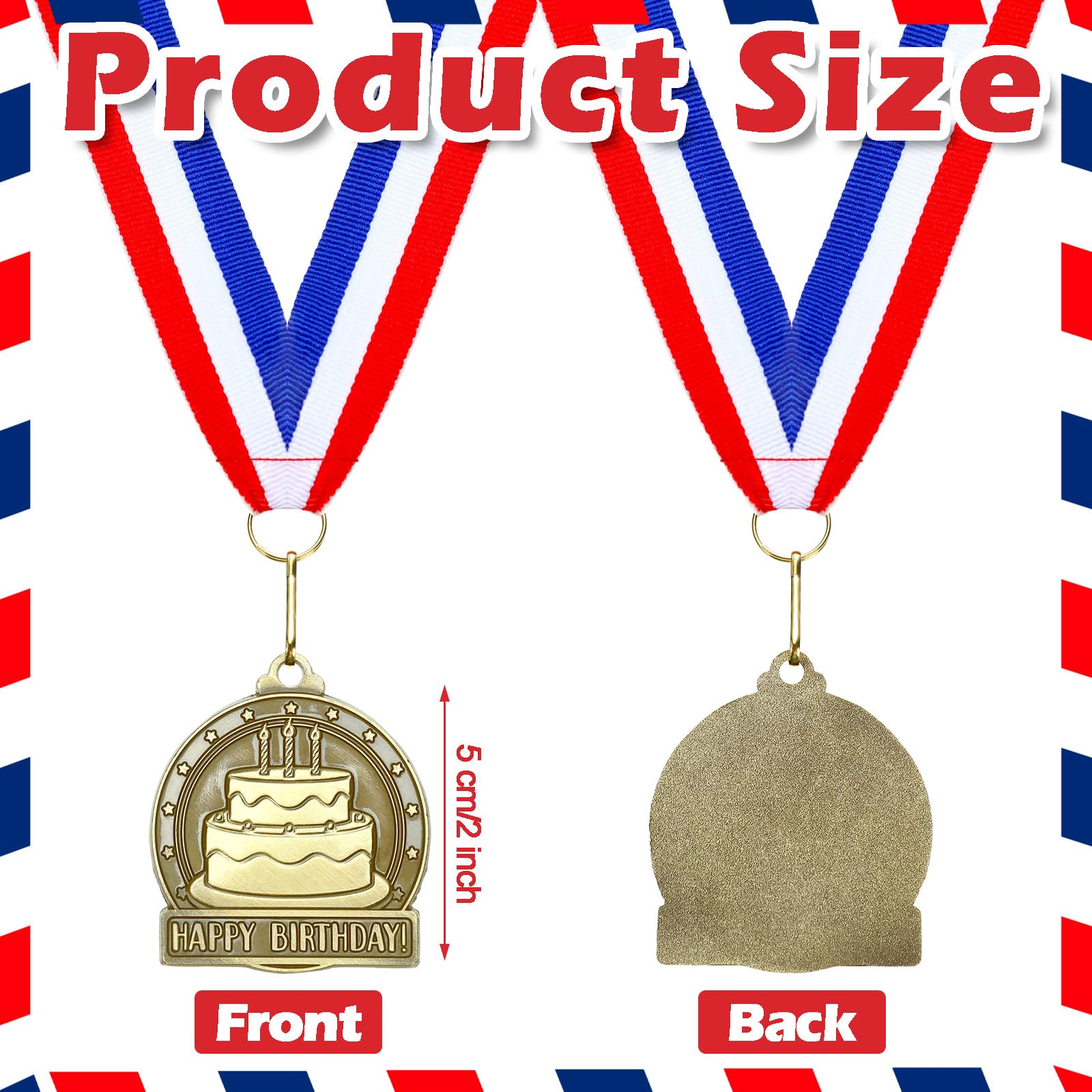 Remuuly 30 Pcs Happy Birthday Medals 2