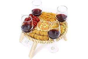 Portable Wine Picnic Table, The Perfect Addition for Wine Lovers