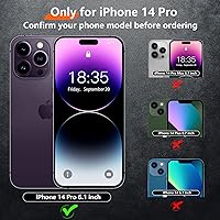 Vista 6 de Red2Fire Funda para iPhone 14 Pro, con 2 unidades [lente de vidrio templado y protector de pantalla] [protección contra caídas de grado militar]