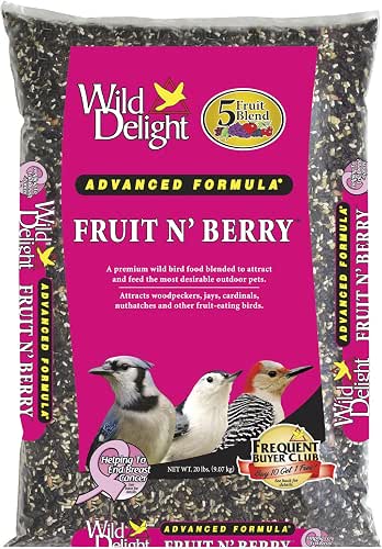 Wild Delight 365200 Fruit N' Berry Bird Food, 20 lb