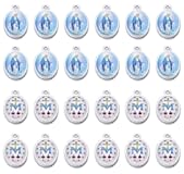 80pcs Our Lady Virgin Mary Crucifix Miraculous Medals Charms Pendant Necklace Bracelet Jewelry Making and Crafting