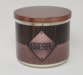 Clearance Priced ~ Fireside Candle ~ Large 3 Wick Soy Wax Candle ~ Highly Scented Masculent Scent ~ 14.5oz