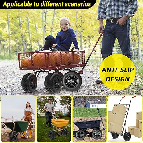 Miniatura 7 de Neumático sólido de repuesto de goma de 12 pulgadas, ensamblajes de rueda de cubo de desplazamiento de 2.1 pulgadas para carretilla de carrito de