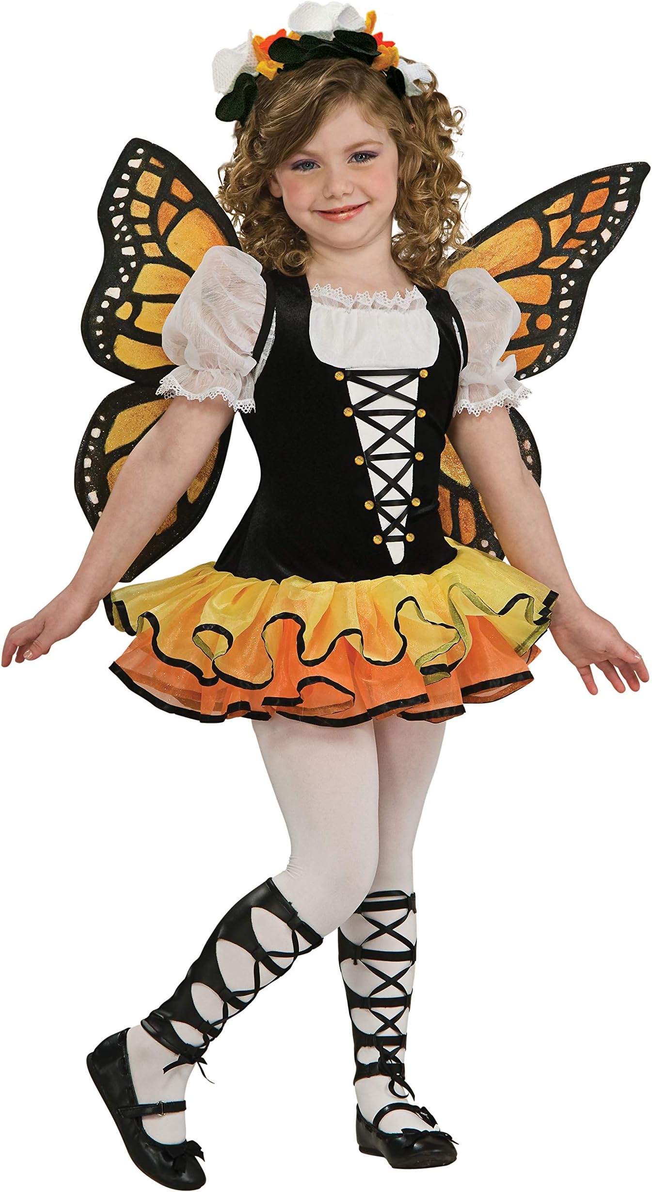 Fancy Me Monarch Butterfly Costume,Small