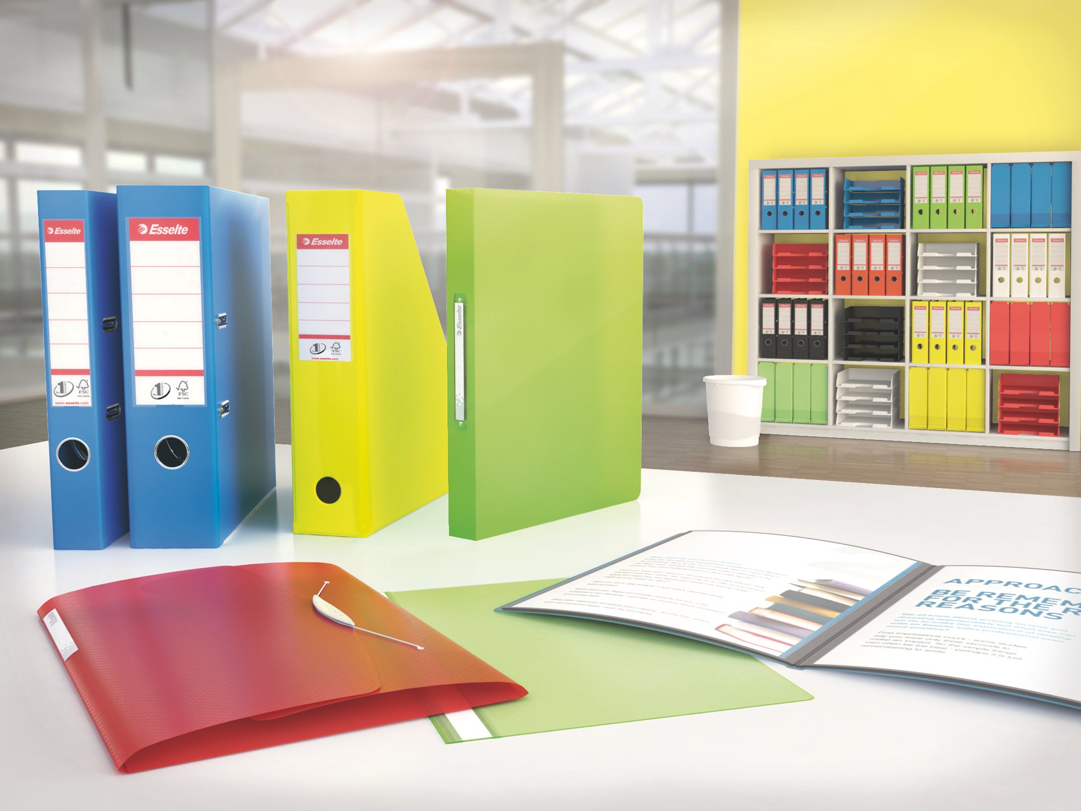 Esselte A4 Display Book, 40 Pockets, 80 Sheet Capacity, Transparent Pockets, VIVIDA Blue, VIVIDA Range, 623997 - Image 3