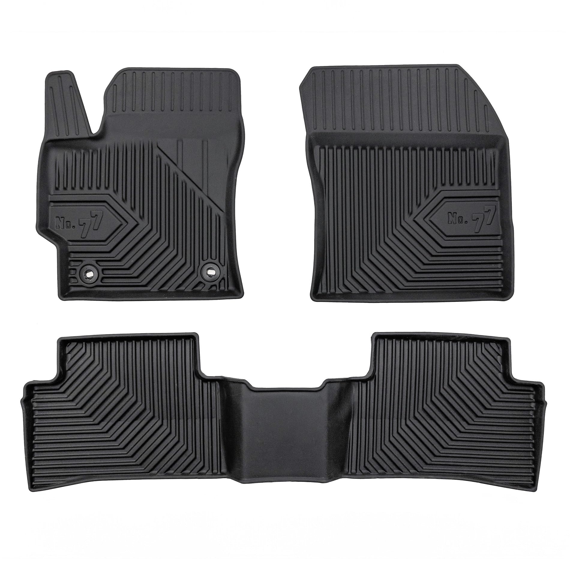 FROGUM No. 77 Alfombrillas para Coche Alfombras para Toyota Corolla XII Desde 2018 | Borde Alto | para Todo el año | Tamaño