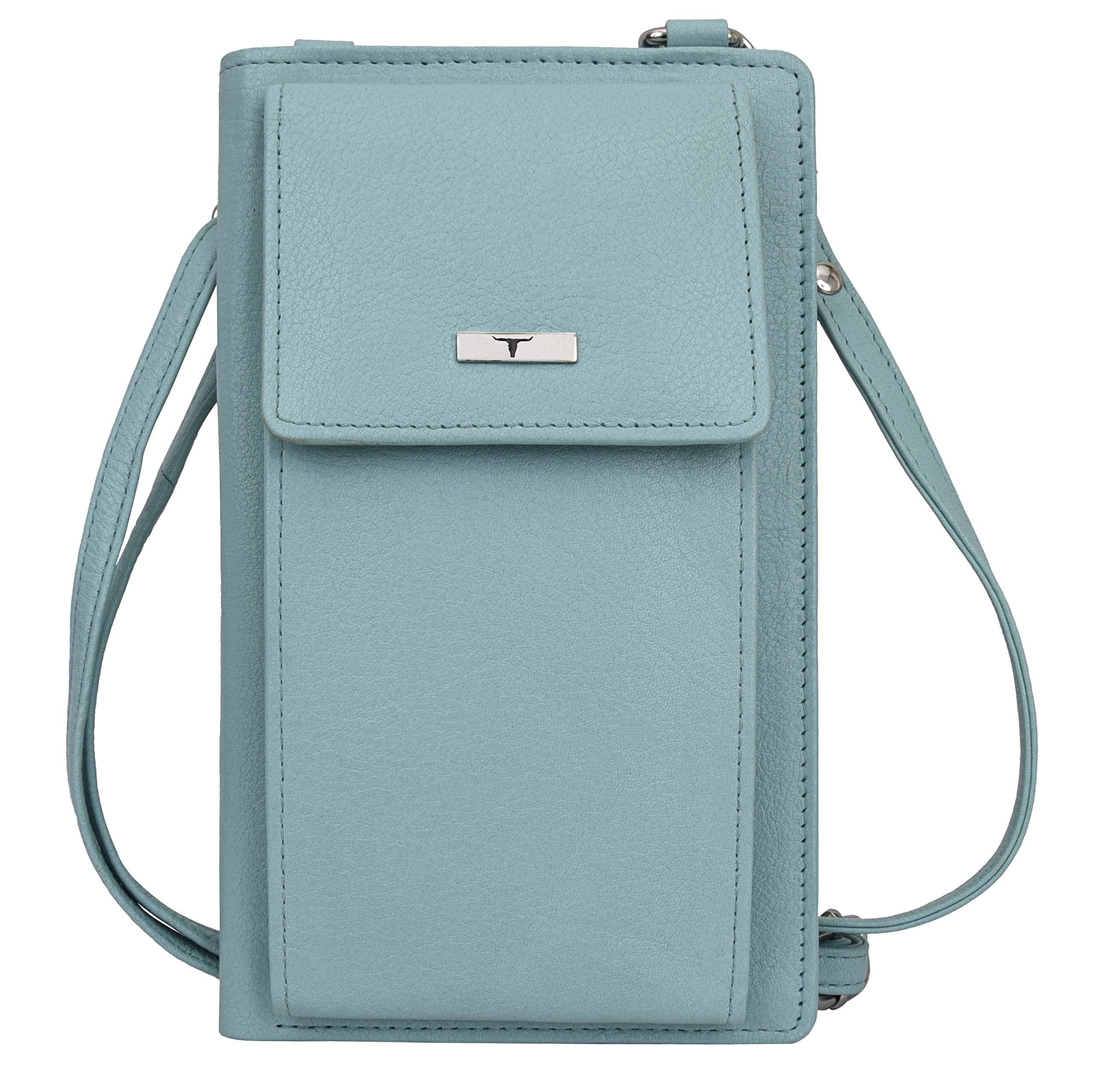 URBAN FOREST Ruby Pastel Blue Leather Wallet for Women