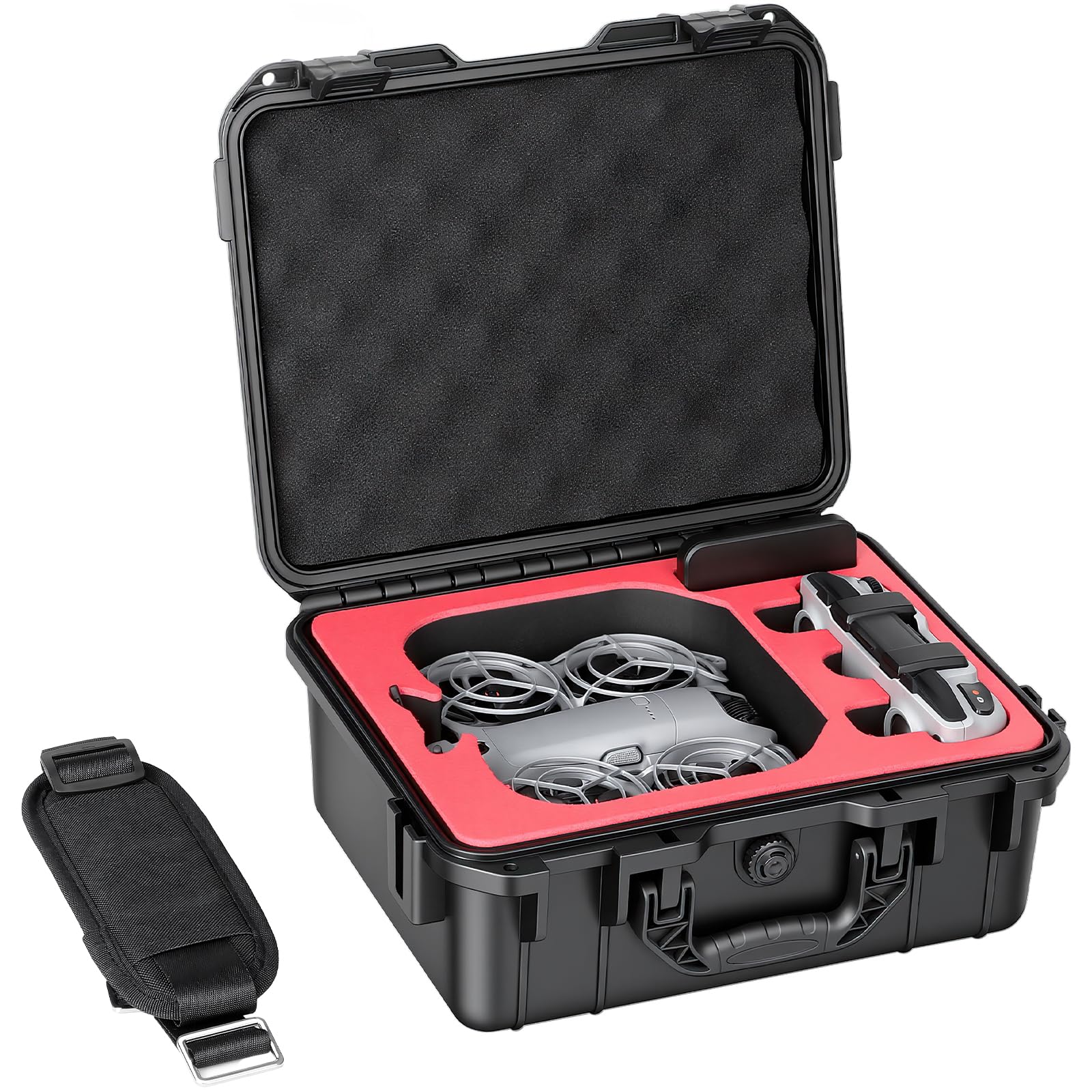 FPVtosky Custodia Rigida per DJI NEO 2, Valigia Impermeabile per Accessori NEO 2 Fly More Combo, Adatta al Controller Remoto DJI RC-N3 [SOLO CUSTODIA]