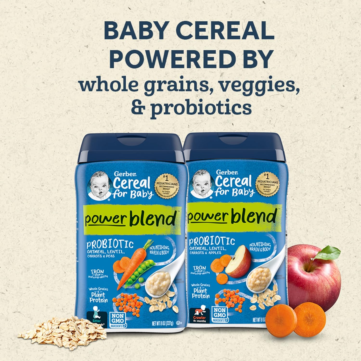 Gerber Probiotic Oatmeal Lentil Peach Apple Cereal Norway Ubuy