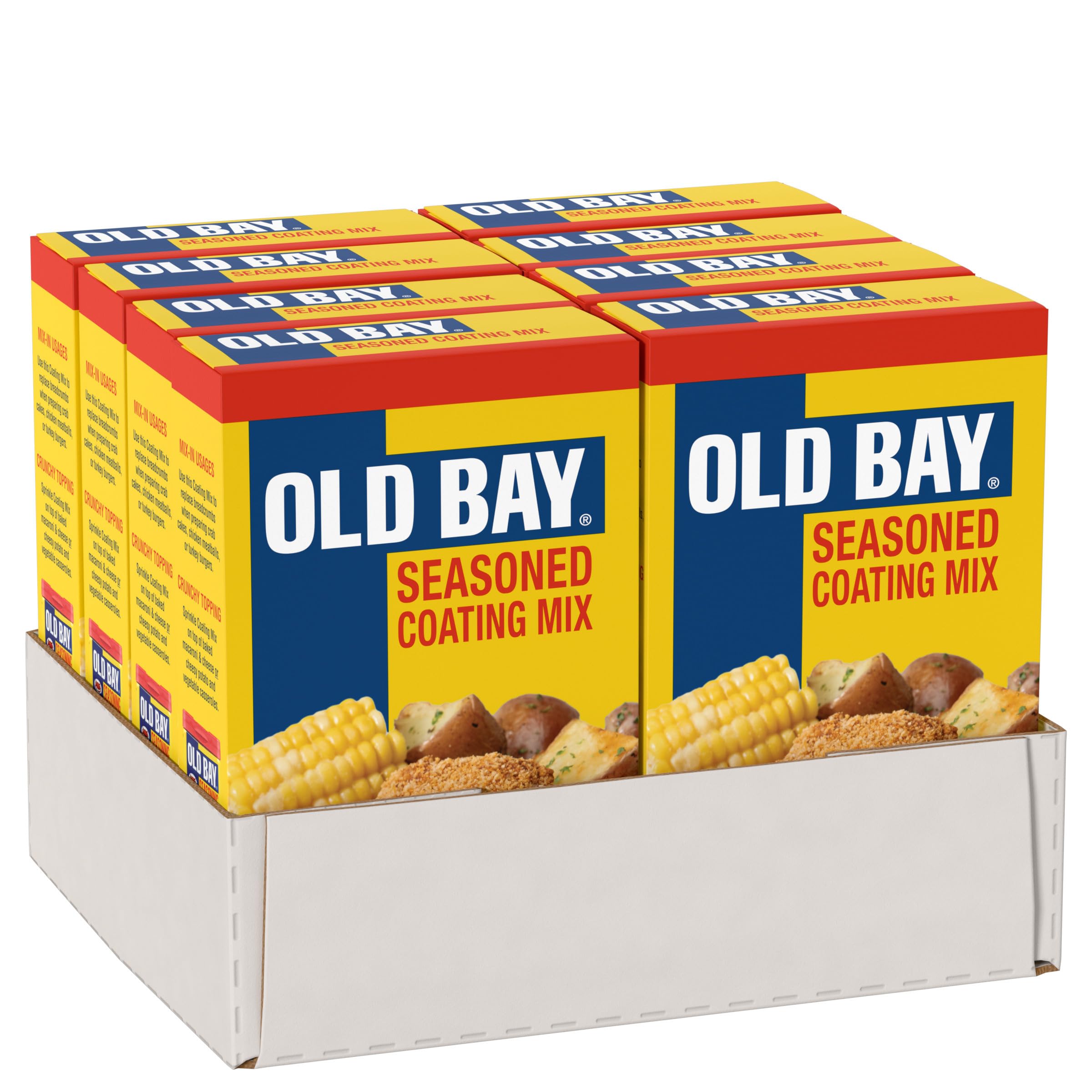 OLD BAY Seasoned Coating Mix, For Anywhere You’d Use Breadcrumbs When Preparing Crab Cakes, Chicken Meatballs, or Turkey Burgers, or Sprinkled Over