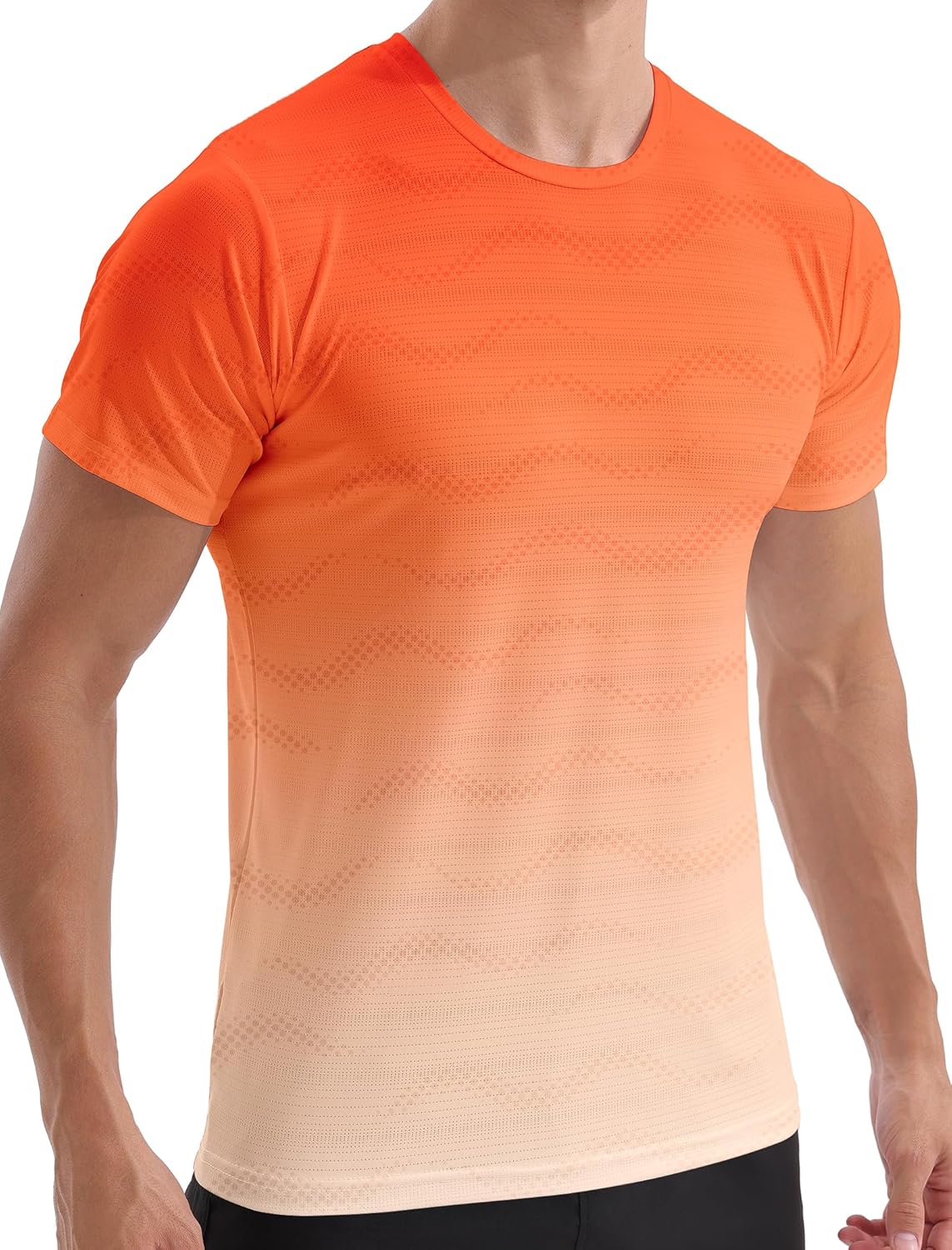Mens Dry Fit Workout Shirts Quick Dry Performance Gym T Shirts for Men Athletic Running Training Top Tee Moisture Wicking