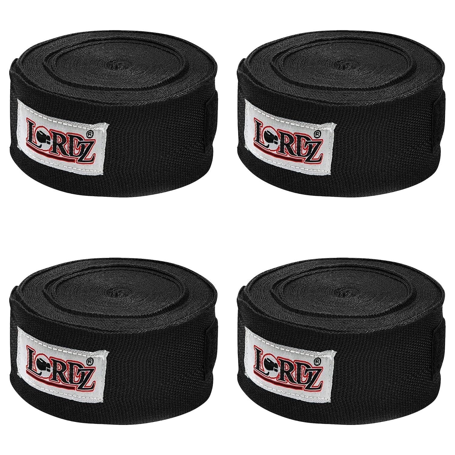 Lordz Cotton/Nylon Boxing Hand Wraps (Set of 2) Combo Semi Elastic Hand & Wrist Support for Kickboxing Training Gym Workout (Size: 120 Inch)-image-3
