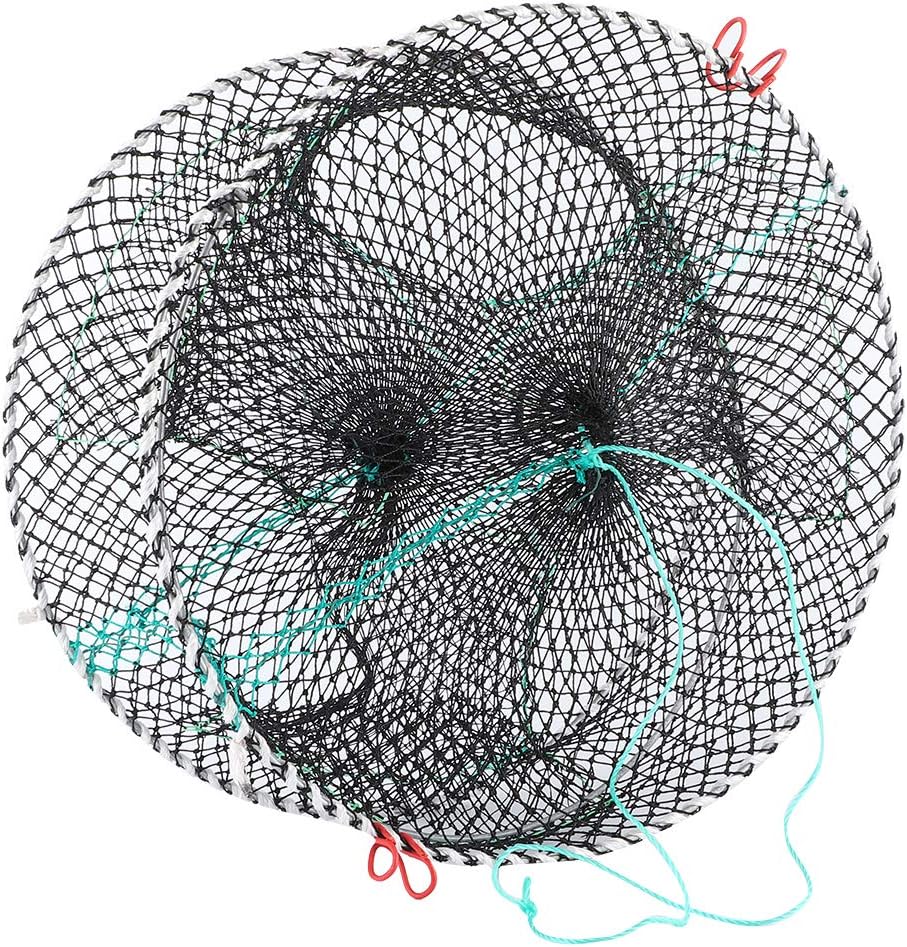 Collapsible Cast Net, Fishing Bait Trap, Crab Minnow Crawfish Trap Portable Foldable Fishing Accessories Lobster Shrimp Cast Mesh