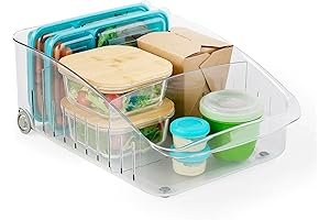 YouCopia RollOut Fridge Drawer 10" Free Clear Rolling Refrigerator Organizer Bin For...