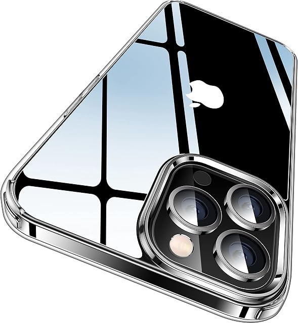 CASEKOO Crystal Clear Designed for iPhone 13 Pro Case 2021, [No.1 Anti-yellowing] [10FT Mil-grade Protection] Shockproof Protective Phone Cases, Thin Slim Fit Cover for iPhone 13 Pro - Clear