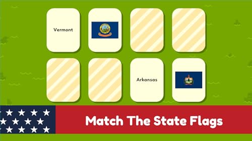 US States Quiz: USA Capitals Map & Flags Puzzle Learning Games for Kids | World Geography Games