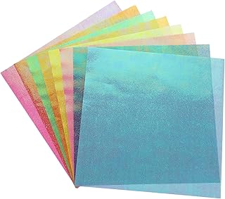 KJHBV 50 Folhas De Origami Quadrados Artesanato Papel Dobrável Papel Cartão DIY Papel Origami Colorido Papel Origami Para Papel Colorido DIY Artesanato Papel Arte Artesanato Papel