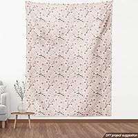 Vista 369 de Ambesonne Tela de Fiesta Popstar por Yarda, Estilo de Dibujos Animados Garabatos Dibujados a Mano Tema Musical Impresión de Arte Lineal, Tela