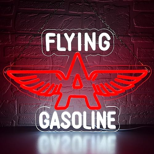Letrero de neón de garaje para decoración de pared, retro, para garaje, tienda, decoración de interiores, decoración de pared de gasolina