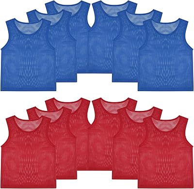 PEASUG Pinnies, Soccer Pinnies, Mesh Practice Jersey Scrimmage Vest Team Soccer Pennies for Sports Adult/Youth Kids