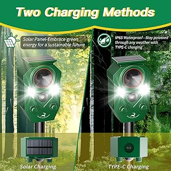 Amazon.co.jp: 4個パック ソーラー式超音波動物忌避剤