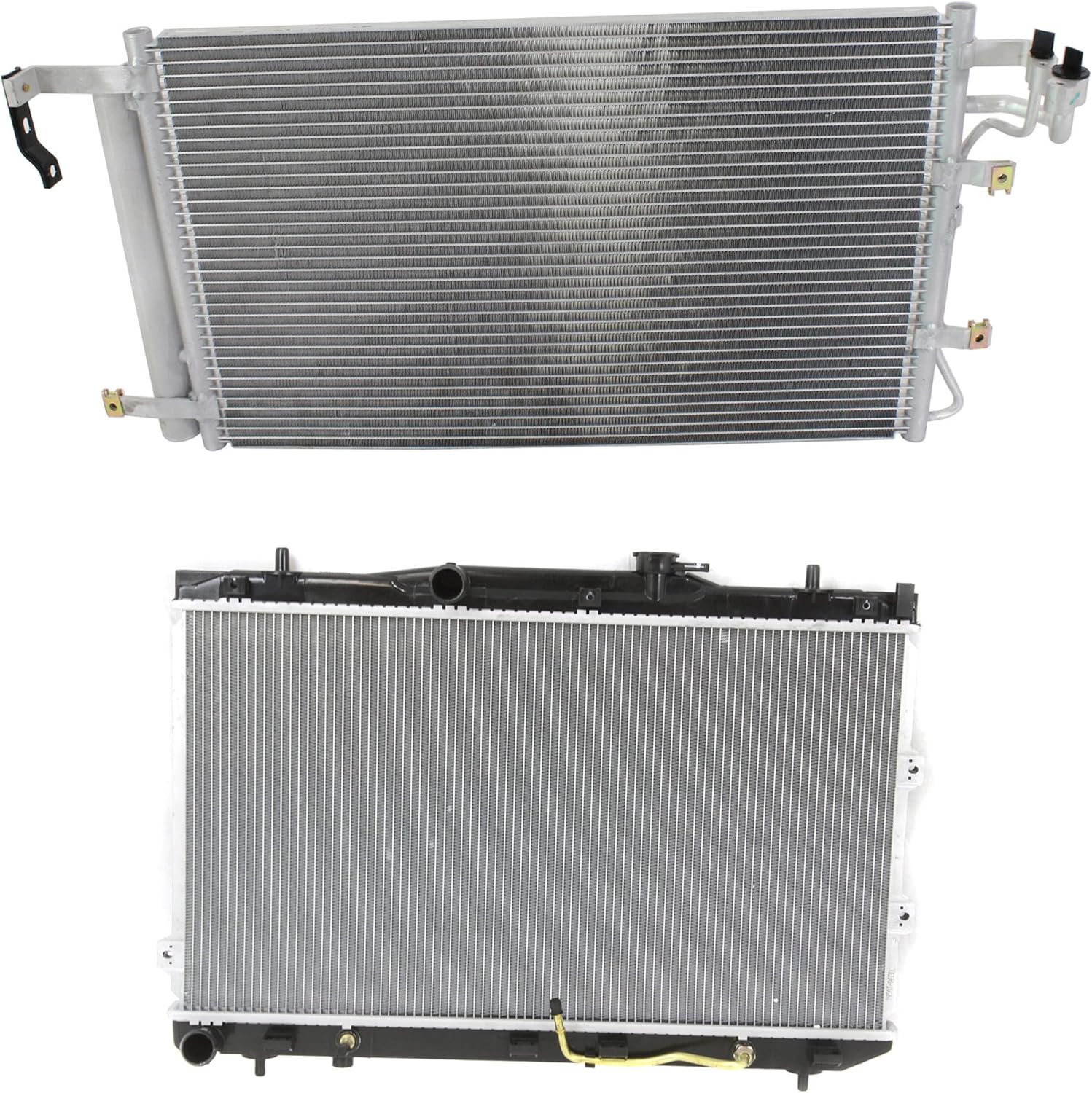 Garage-Pro Kit (1) A/C Condenser and (1) Radiator Compatible with 2004-2009 Kia Spectra & 2005-2009 Kia Spectra5 Factory Finish Automatic Transaxle