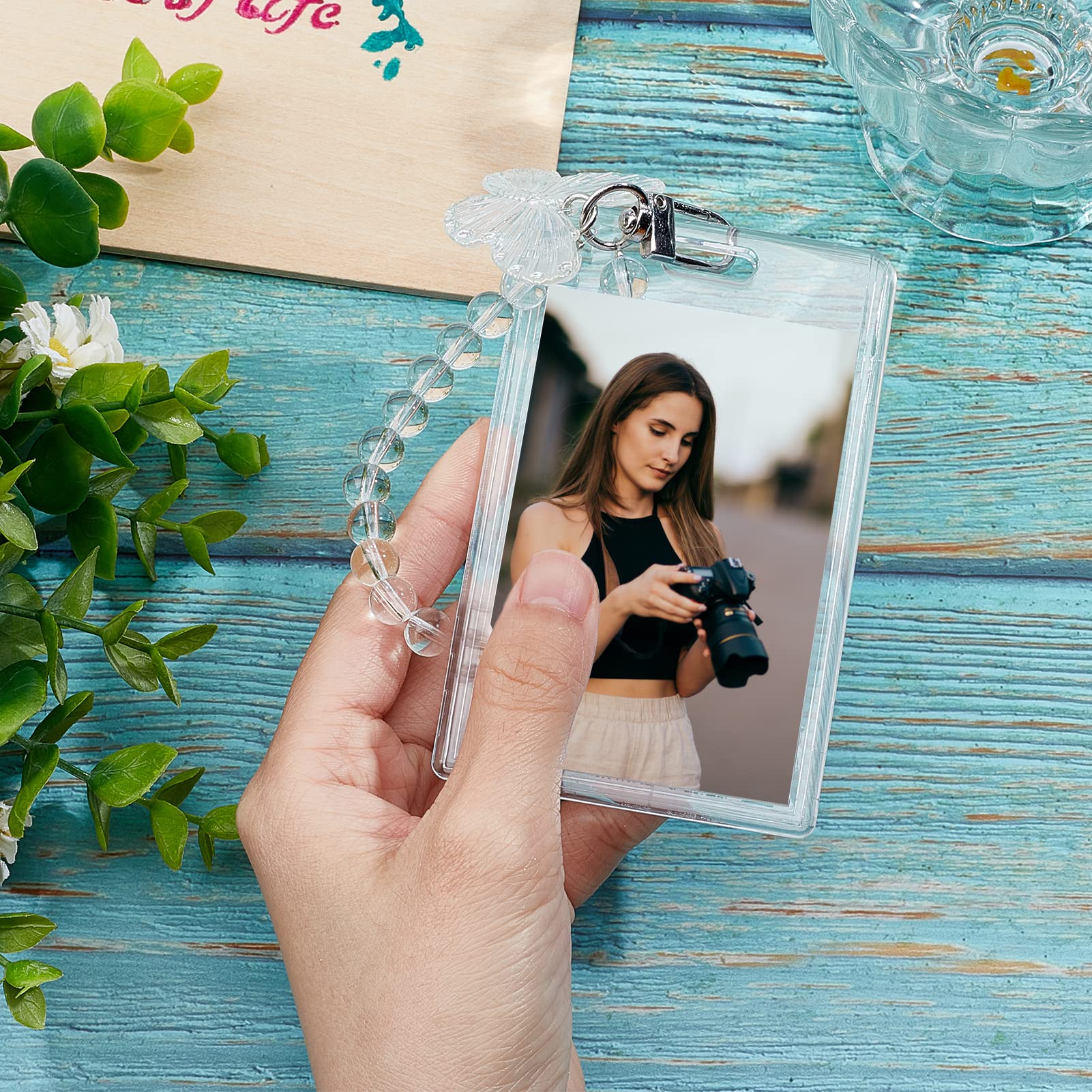 NICENEEDED Kpop Photo Card Holder, Acrylic Keychain ID Badge Holder - Image 3