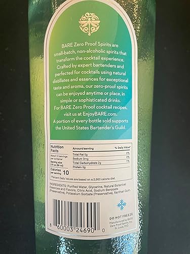 Miniatura 4 de Bare Zero - Ginebra sin alcohol y paquete de 4 ginebras y tónico sin azúcar de Saint Ivy, eleva tu experiencia de cola sin alcohol con licores sin