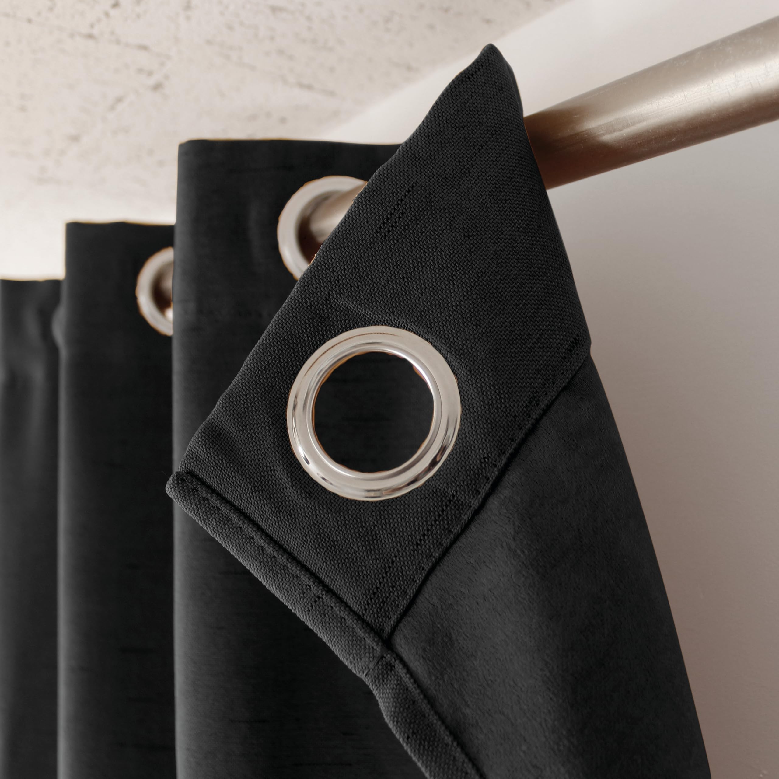 Tenda Oscurante ED ENJOY HOME Collezione Floppy, Colore Senape, 140x240 Cm, Con 8 Occhielli In Metallo - 3