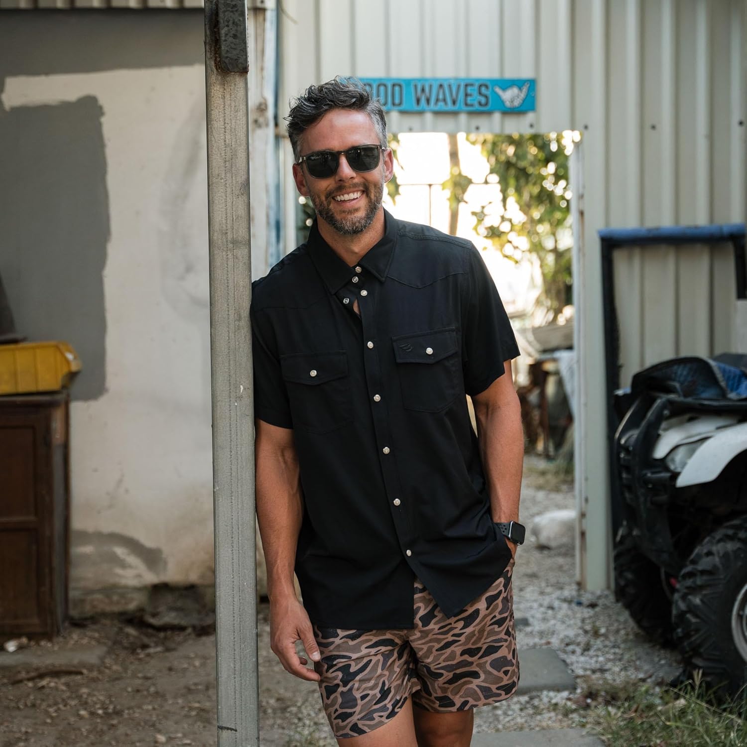 Burlebo Men’s Performance Western Shirt – Pearl Snap Button Up, Lightweight Stretch Fabric, Quick Dry & Moisture Wicking - Image 6