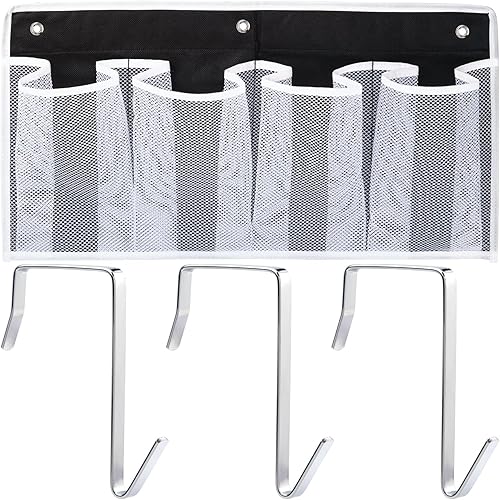 Organizadores de zapatos colgantes para cama con 3 ganchos, 4 bolsillos de malla para colgar en la mesita de noche, bolsillos de almacenamiento disponible en Yaxa Guatemala