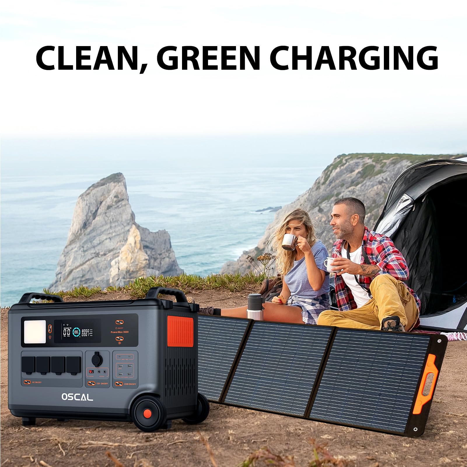 Pannello Solare Pieghevole PM200 200W 23% di efficienza Celle monocristalline IP65 Idrorepellente con Cavo 5 in 1 Pannello Solare Portatile per Stazione di Alimentazione