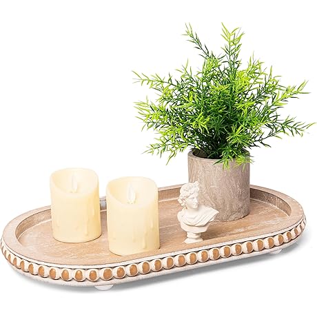 HPC Decor 15 inch Oval Tray: An Alluring Vintage Touch for Your Home