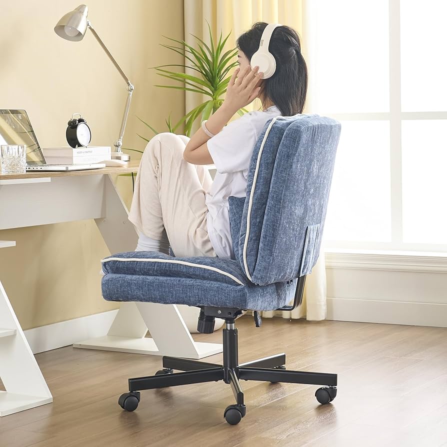 ❤️あぐらチェア ❤️デスクチェア 椅子 キャスター付き　高さ調整 Amazon.co.jp: デスクチェア あぐら ソファチェア オフィス 座面広い