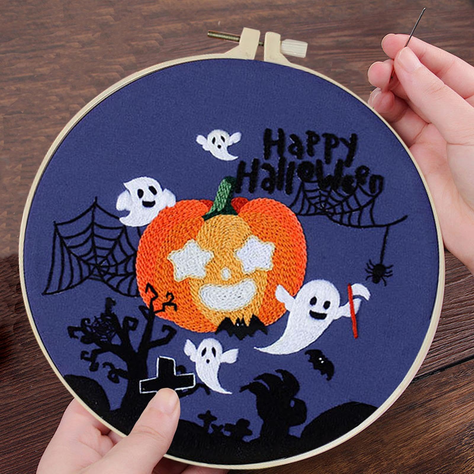 Amazon | 刺繍キット ハロウィン,ハロウィン刺繍 - ハロウィン