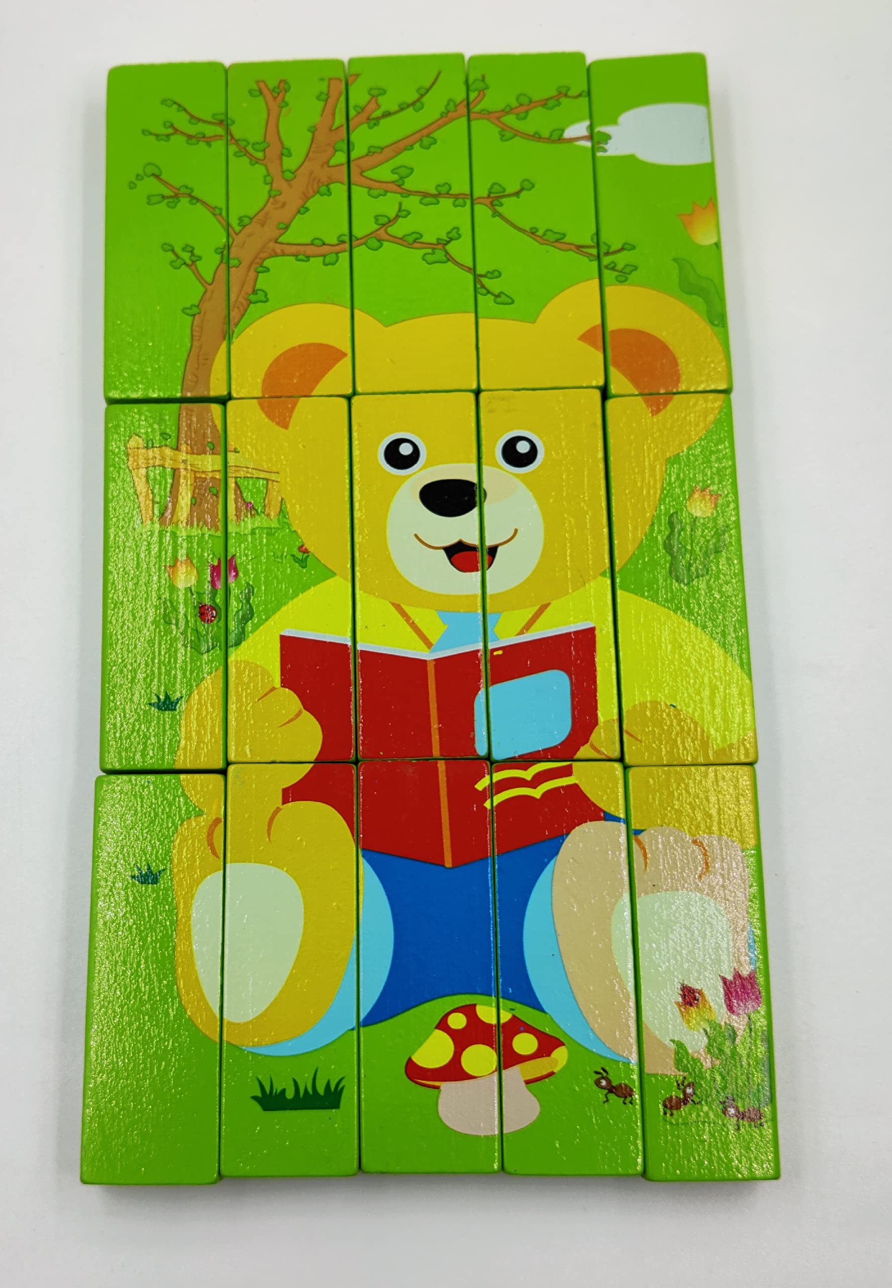 Toyshine 15 PC Wooden Teddy Puzzle Blocks, Educational Preschool for Toddlers Toy (D-Lite) (B09WRLVLQW) Amazon Price History, Amazon Price Tracker