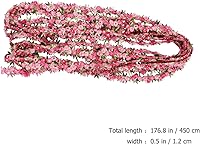 Vista 5 de EXCEART Cinta floral de encaje rosa DIY apliques de boda para manualidades de costura 14.8 ft (rojo)