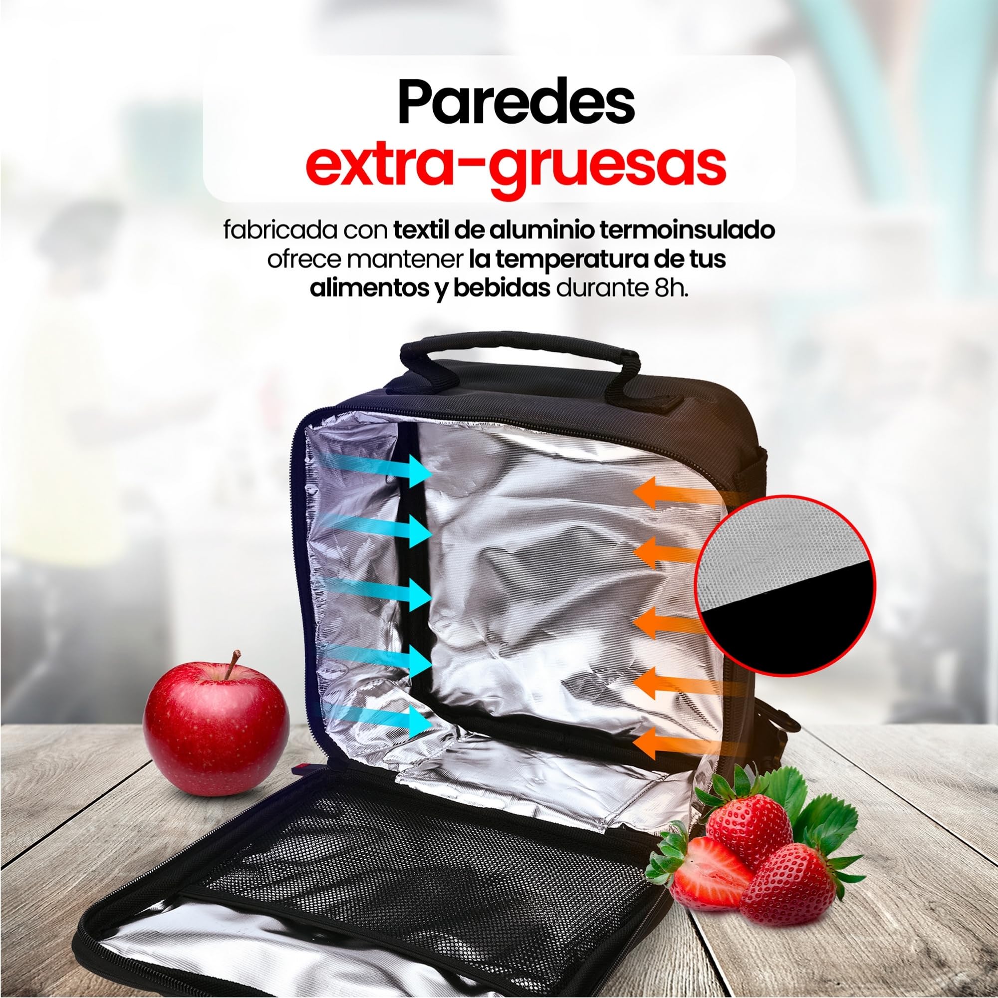 Iris Barcelona - Sac Food pour transporter des aliments avec des contenants de 0,7 et 1L