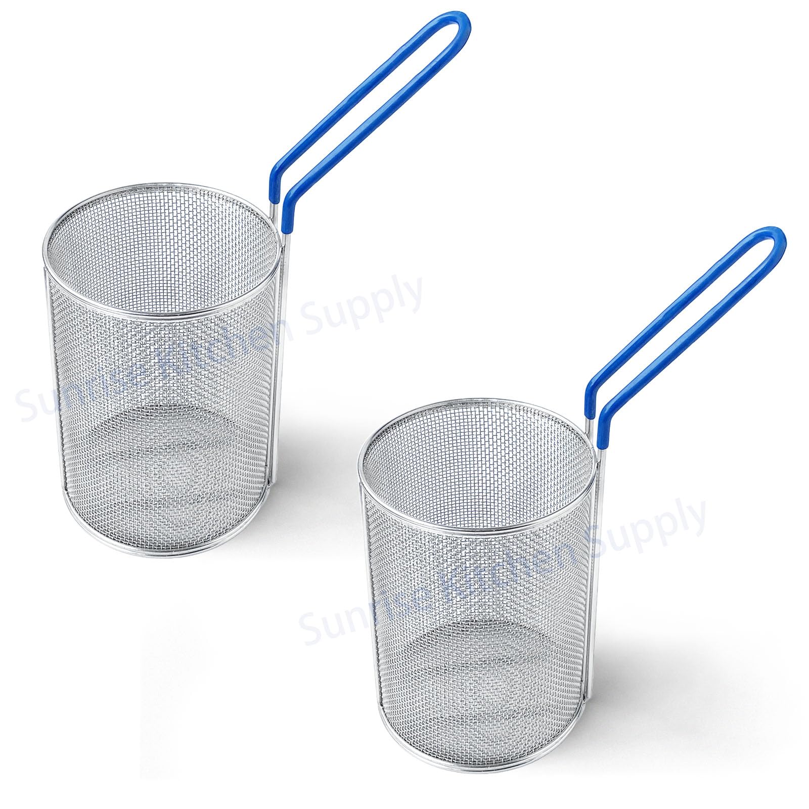 Sunrise Kitchen Supply Cestello per la pasta in acciaio inox (2, 13,3 cm di profondità x 17,8 cm di altezza)