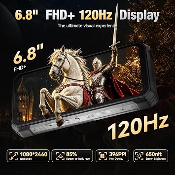 WP100 Plus Unbreakable Android Mobile 16-33000mAh/66W, 36GB+512GB