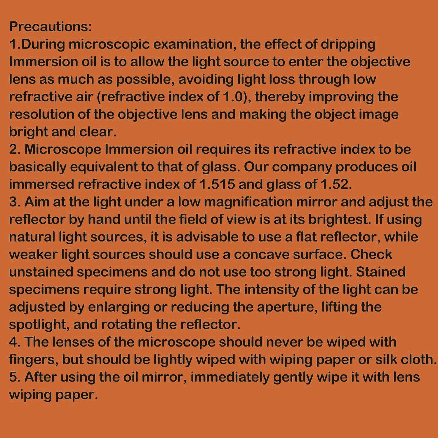 Microscope Immersion Oil 0.84 oz (25ML) Type A, Microscope Specific, Easy to Remove
