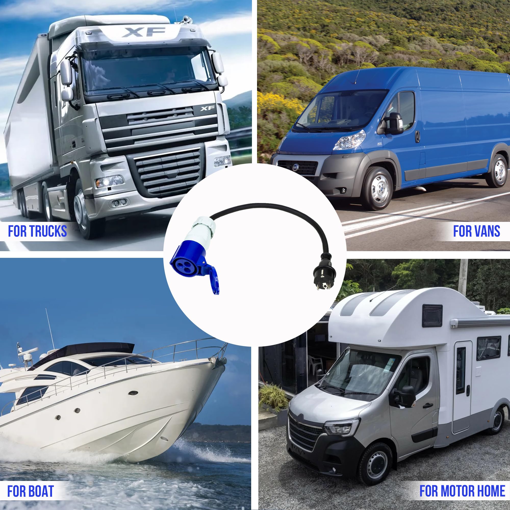 Estensione Elettrica SOLUTIONS OUTDOOR Con Presa CEE P17 - IP44 10m - H07RN-F 3G2,5 - Foto 3