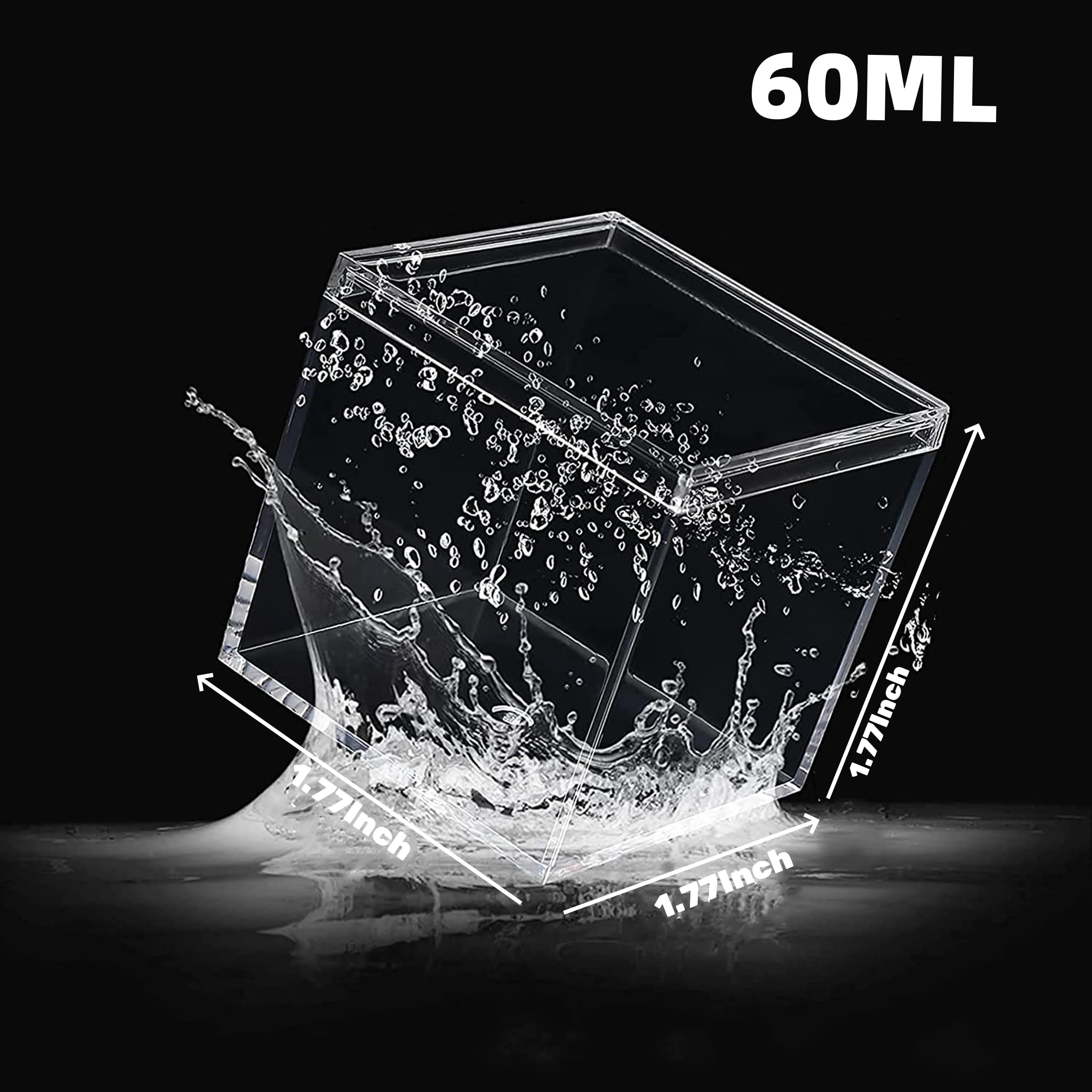 Acrylic Candy Boxes - 2 Pack, Clear Gift Boxes -2