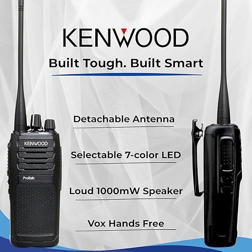 Miniatura 5 de KENWOOD ProTalk NX-P1300AU Radio de negocios UHF de 5 W, cobertura en edificios, 64 canales4 zonas, batería de hasta 15 horas, altavoz fuerte de