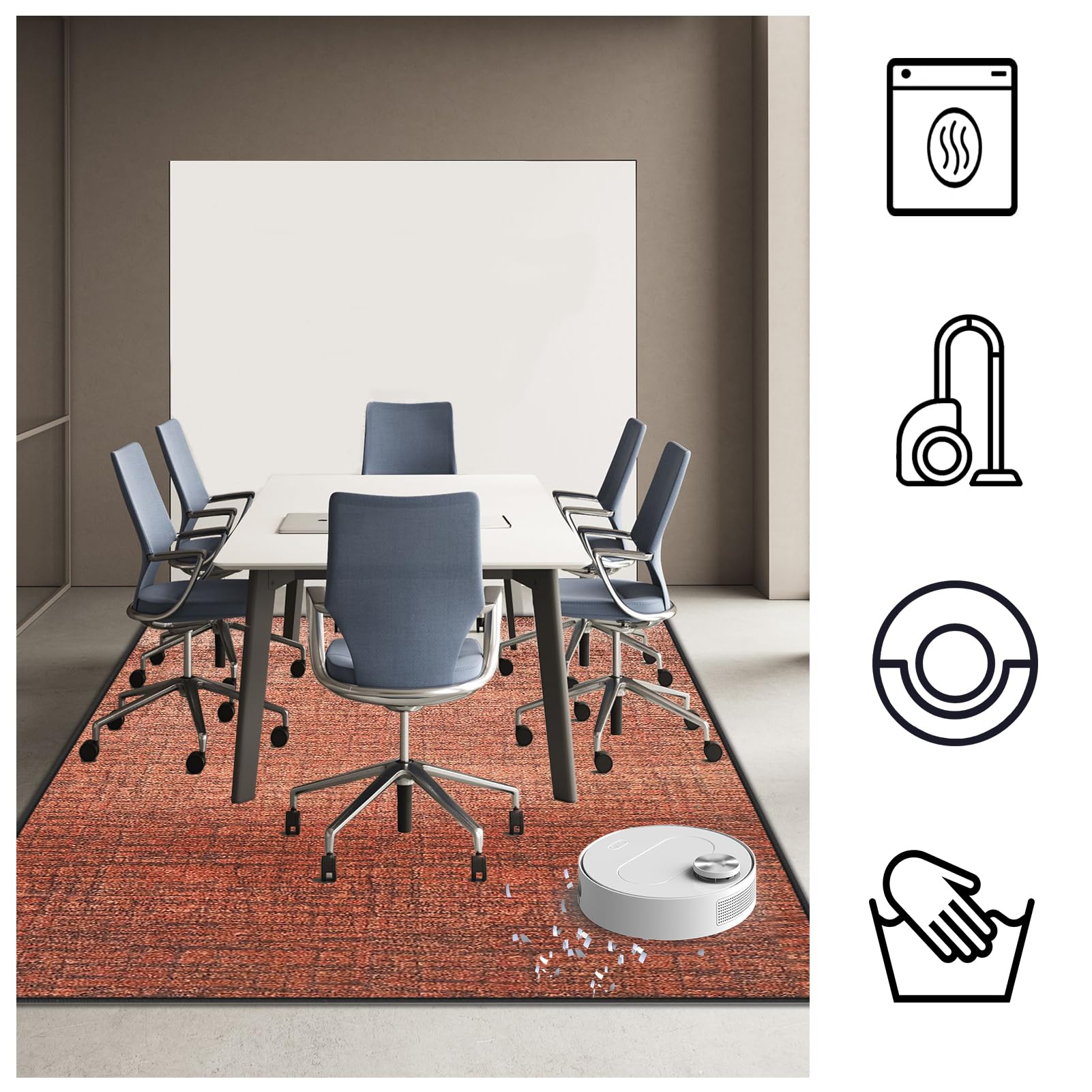 Protector Suelo Silla Ruedas Antideslizante 110 x 160 cm