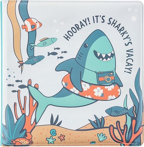 Stephen Joseph, Libro flotante que cambia de color, juguetes de baño para niños pequeños, tiburón