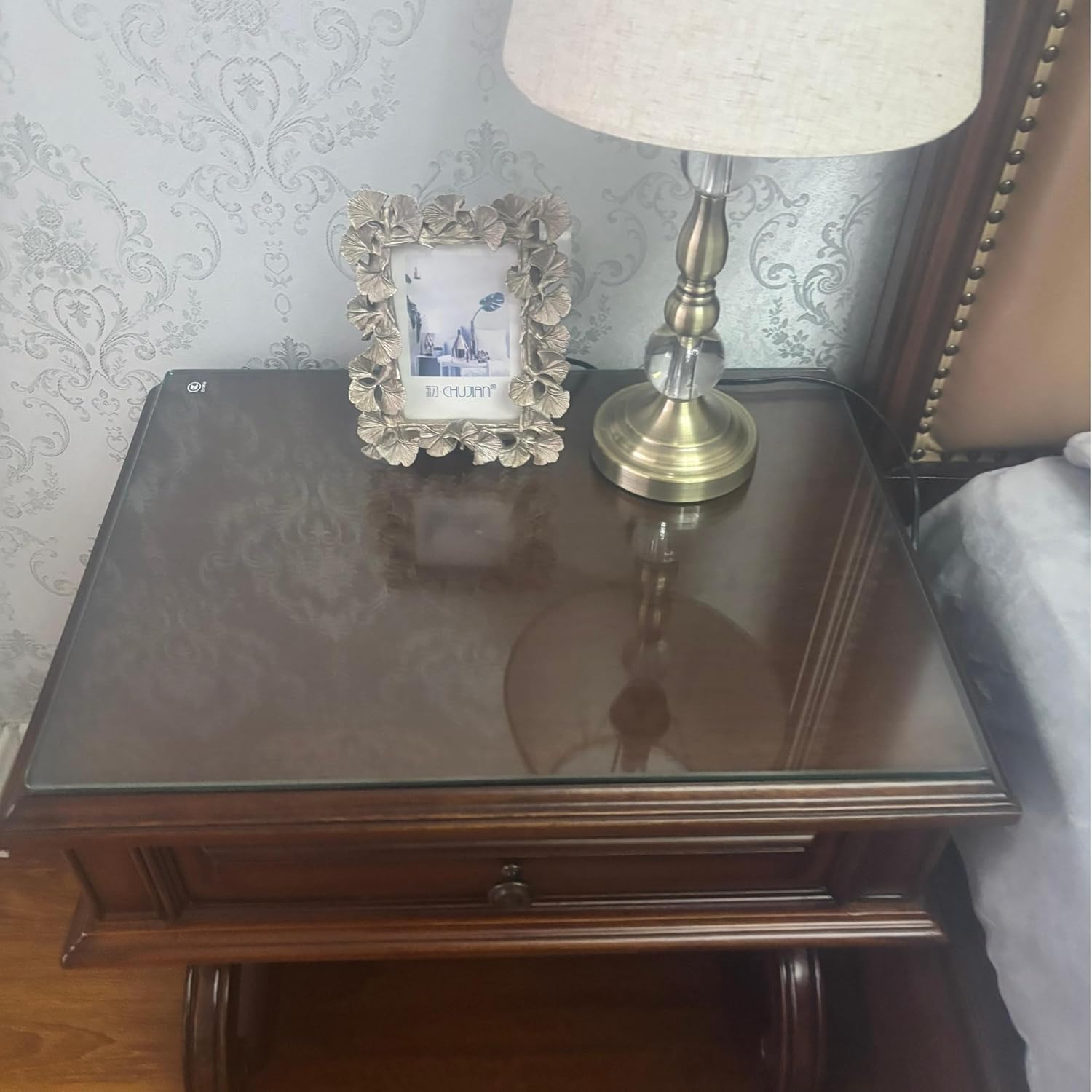 14" Square Tempered Glass Table Top, Clear Surface 1/4" Thick Flat Polished Edge for Furniture Protection Patio Dining Coffee End Tables (14 inch)